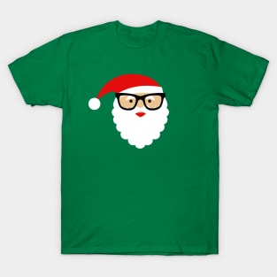 Nerd/Hipster Santa T-Shirt